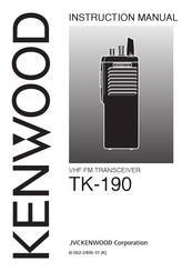 Kenwood TK-190 Instruction Manual