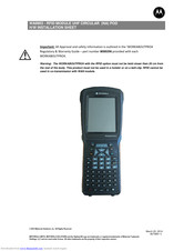 Motorola WA9903 Installation Sheet