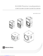 Electro-Voice ELX200-18S Installation Manual