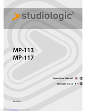 Studiologic MP-113 Operation Manual
