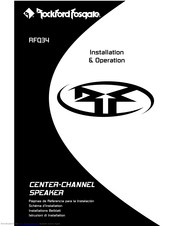 Rockford Fosgate RFQ34 Installation & Operation Manual