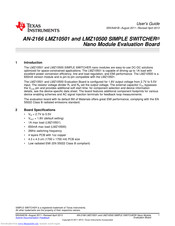 Texas Instruments AN-2166 LMZ10500 User Manual