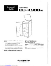 Pioneer CB-K900/e Assembly Manual