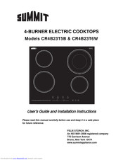 Summit CR4B23T5B User's Manual And Installation Instructions