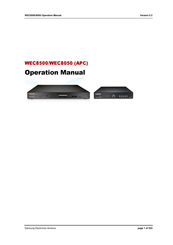 Samsung WEC8500 Operation Manual