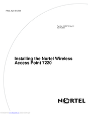 Nortel 7220 Installing Manual
