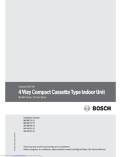 Bosch MC4W28-1D Installation Manual