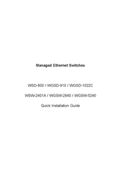 Planet WGSD-910 Quick Installation Manual