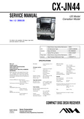 Sony CX-JN44 Service Manual