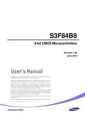 Samsung S3F84B8 User Manual