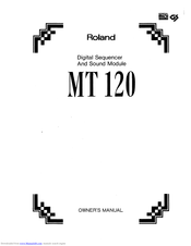 Roland MT 120 Owner's Manual