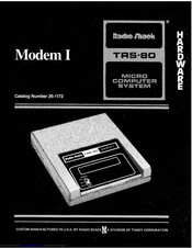 Radio Shack Modem I TRS-80 Owner's Manual