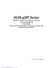 Samsung SGH-p207 Series User Manual