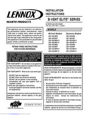 Lennox Hearth Products B-Vent Elite LBV-3824EP Installation Instructions Manual
