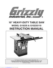 Grizzly G1023S Instruction Manual