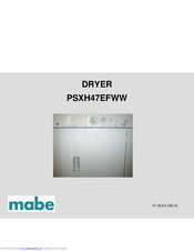 mabe PSXH47EFWW Manual