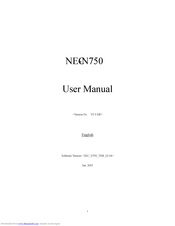 NEC N750 User Manual