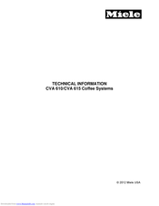 Miele cva 610 Technical Information