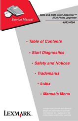 Lexmark Color Jetprinter 5700 Service Manual