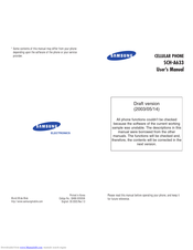 Samsung SCH-A633 User Manual