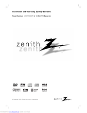 Zenith RC59000M Installation And Operating Manual