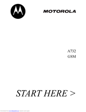 Motorola A732 Start Here Manual