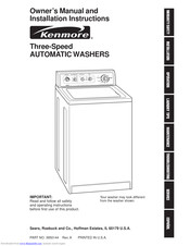 Kenmore 11029852990 Owner's Manual And Installation Instructions