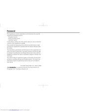 Subaru 2012 Impreza Instruction Manual
