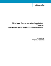 Symmetricom SSU-2000e User Manual