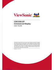 ViewSonic CDE3205-EP User Manual