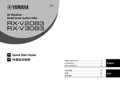 Yamaha RX-V2083 Quick Start Manual