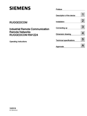 Siemens RUGGEDCOM RM1224 Operating Instructions Manual