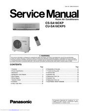 Panasonic CS-SA18CKP Service Manual