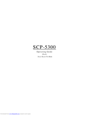 Sanyo SCP-5300 Operating Manual