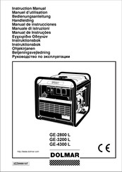 Dolmar GE-3200L Instruction Manual