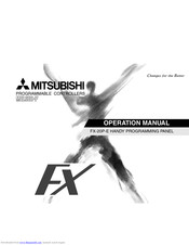 Mitsubishi FX-20P-E Operation Manual