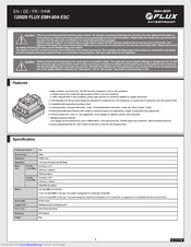 HPI Racing FLUX EMH-80A Instruction Manual