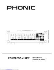 Phonic Powerpod 415RW User Manual