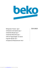 Beko DSA 28020 Instructions Manual