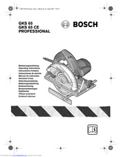 Bosch GKS 65 CE Operating Instructions Manual