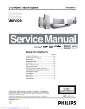 Philips HTS3152/51 Service Manual