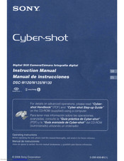 Sony DSC W120 - Cyber-shot Digital Camera Instruction Manual