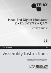 Triax CG2CT 860 C Assembly Instructions Manual