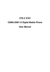 Zte X767 User Manual