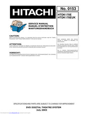 Hitachi HTDK170E Service Manual