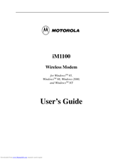 Motorola iM1100 User Manual
