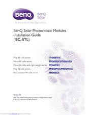 BenQ PM060M0X Installation Manual