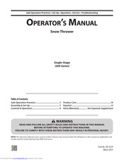 MTD Series 200 Operator's Manual