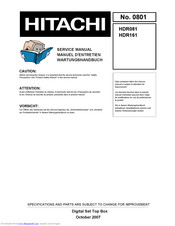Hitachi HDR081 Service Manual