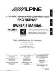 Alpine PKG-RSE4AP Owner's Manual